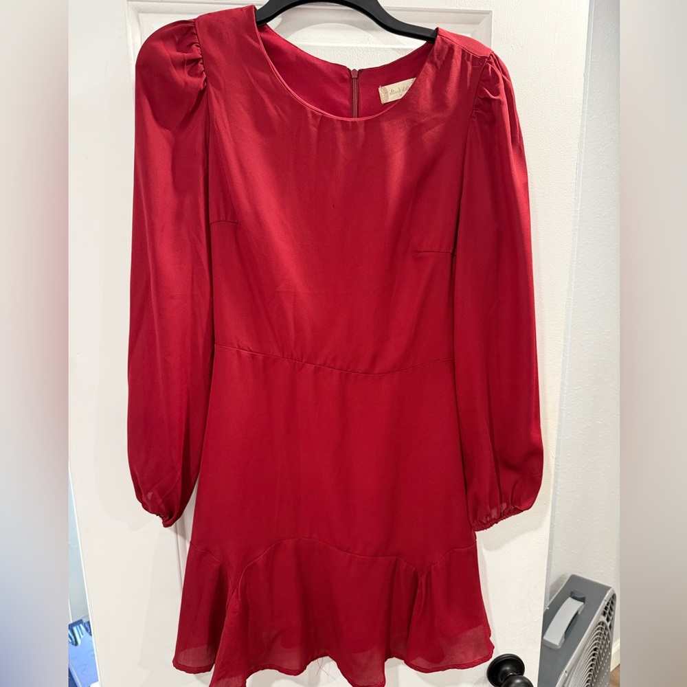Red Flowy Dress